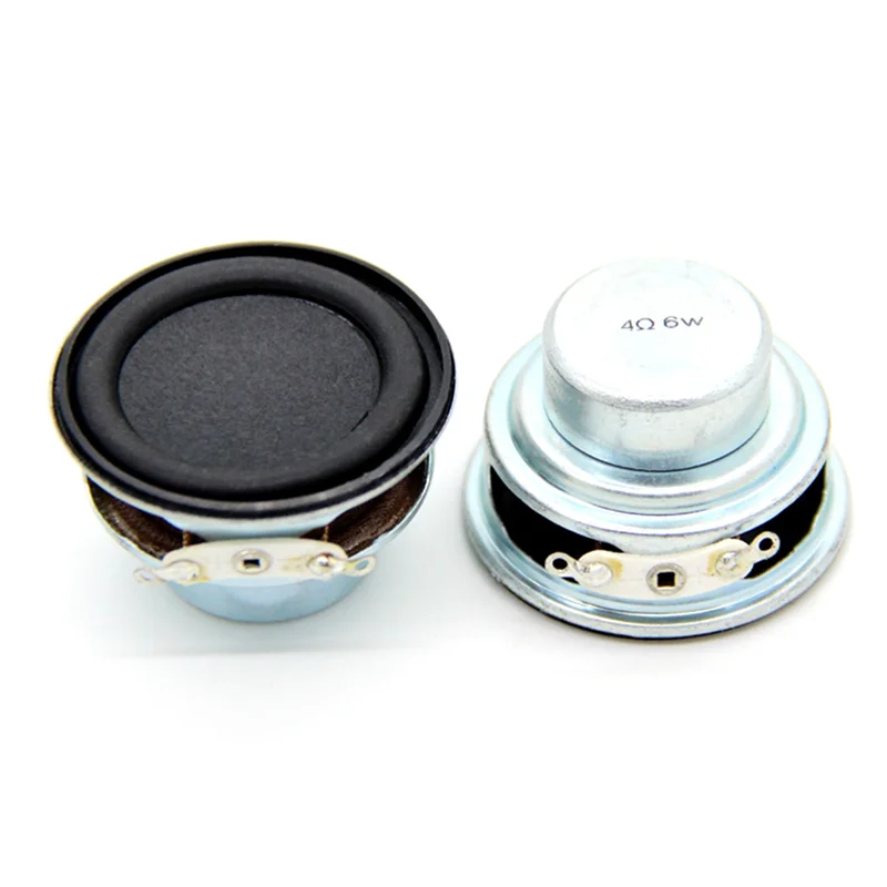 Altoparlante Audio 2Pcs 4Ω 6W 40mm altoparlante multimediale basso da 1.5 pollici altoparlante suono fai da te Mini altoparlante per Home Theater