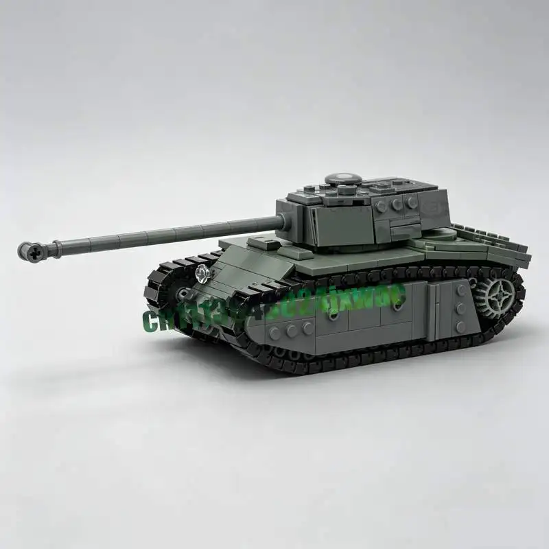 625 Parts Heavy Armored Vehicle Model MOC Combat Scene Custom Building Blocks DIY Assembly Creative Puzzle Educational Toy Gifts