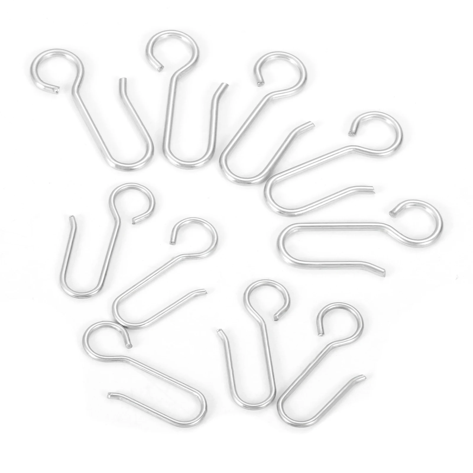 

40 Pcs S Shaped Hook Multipurpose Kitchen Bedroom Multi-function Railing S Hanger Hook Clasp Holder Hooks Hanging Storage Tools