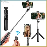Mobile Phone Bluetooth Selfie Stick Tripod Integrated Mini Remote Control Highend Portable Live Streaming Camera Stand Universal