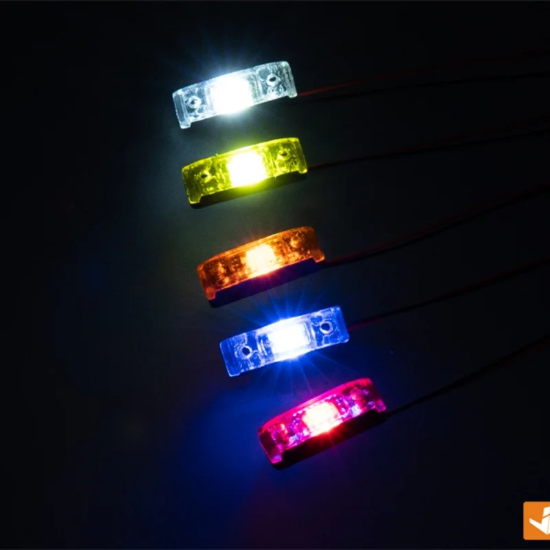 Luz de advertência centro grade ponto luz perfil luz Cbd-05 para tamiya scania 1/14 reboque lama cabeça caminhão largura luz peças diy