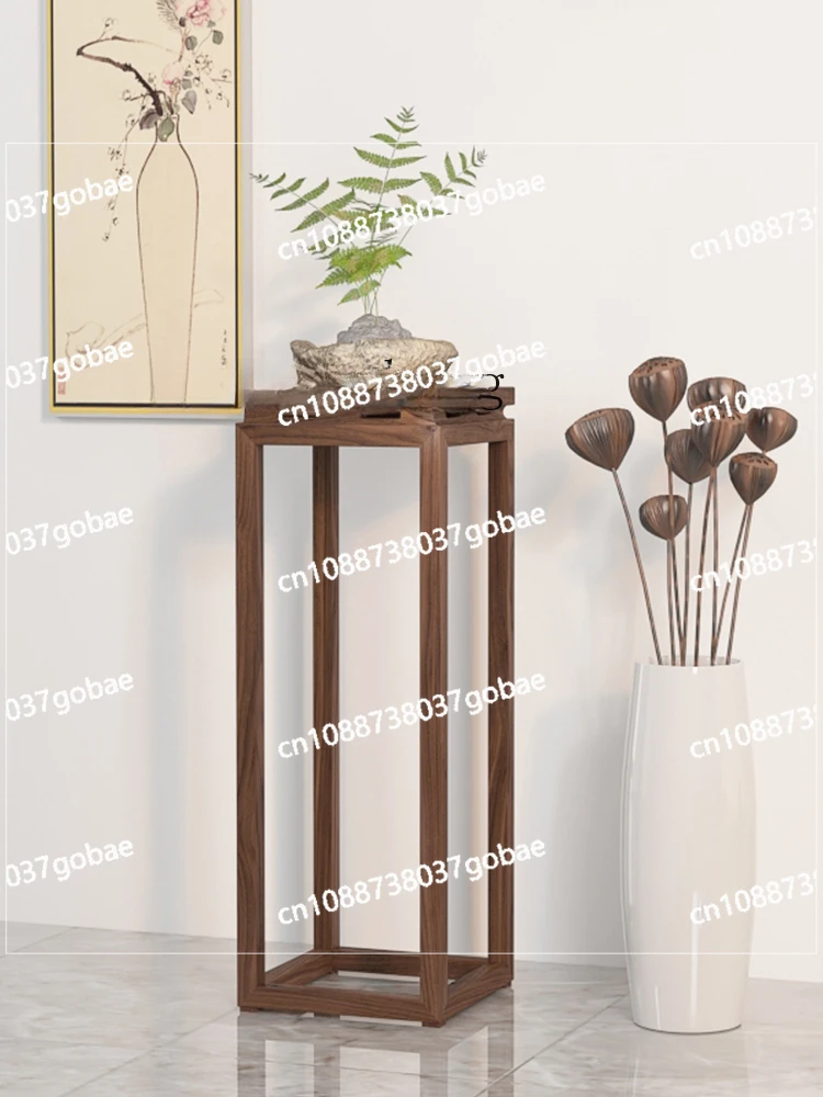 ZF solid wood flower rack living room balcony flower rack modern simple indoor bonsai rack