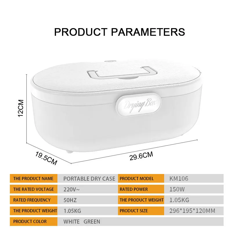 Caja de secado portátil para ropa interior, máquina de secado para viaje de negocios, Oficina familiar, dormitorio, esterilización