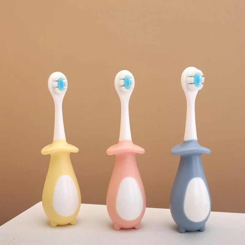 

Soft Bristle Children's Toothbrush Mouth Guard Cleaning Kid Toothbrush Tongue Brush Tongue Scraper 3-12 Years Old