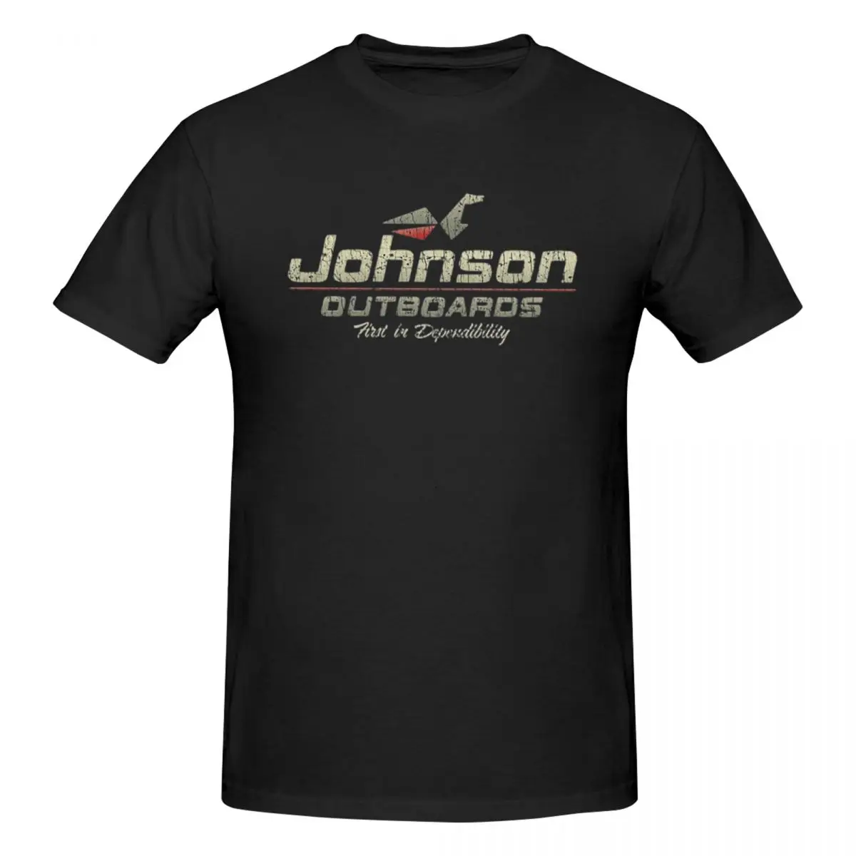 Johnson Outboards 1903 Men T-Shirt Fashion Plus Size T Shirts Men's O-Neck Cotton Tees Short Summer Male