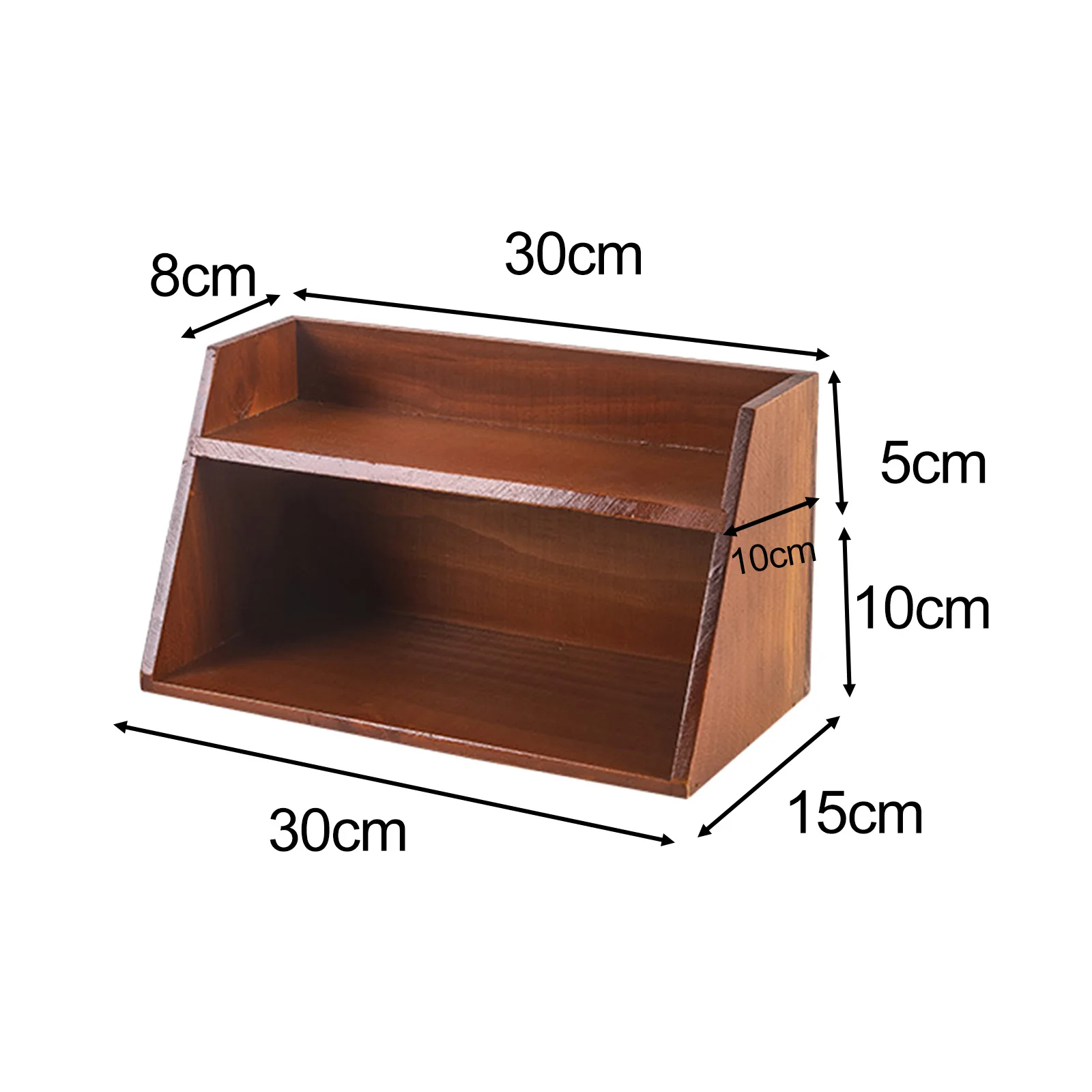 Makeup Organizer Gifts Open Top Compartment Cosmetic Display Case Skincare Organizer Stand for Bedroom Dressing Table Countertop