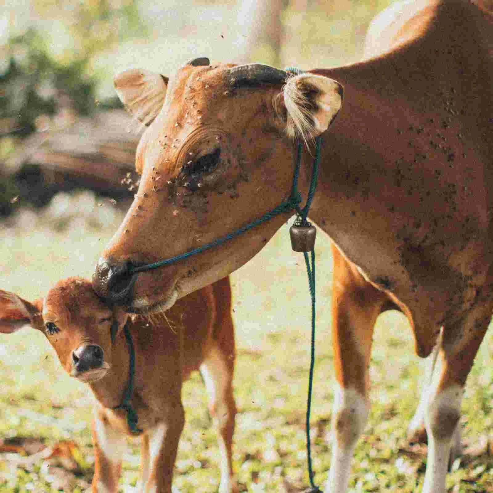 2 pçs acessórios de sino de agricultura animal pendurado grânulo pulseira decoração pingente de ovelha