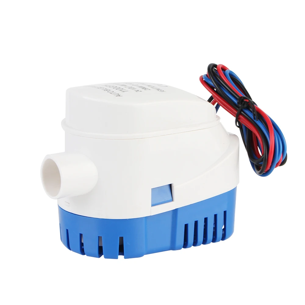 DC Electric Marine Water Pump 12V 24V Volt With Switch 1100GPH Automatic Boat Submersible Bilge Pump