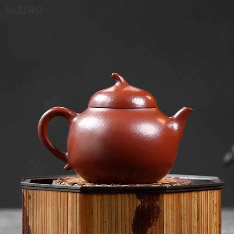 Imagem -02 - Handmade Chinês Yixing Bule de Argila Roxa Zhu Mud Beauty Kettle Zisha Tea Acessórios Filtro Personalizado Teaware 170ml Alta Qualidade