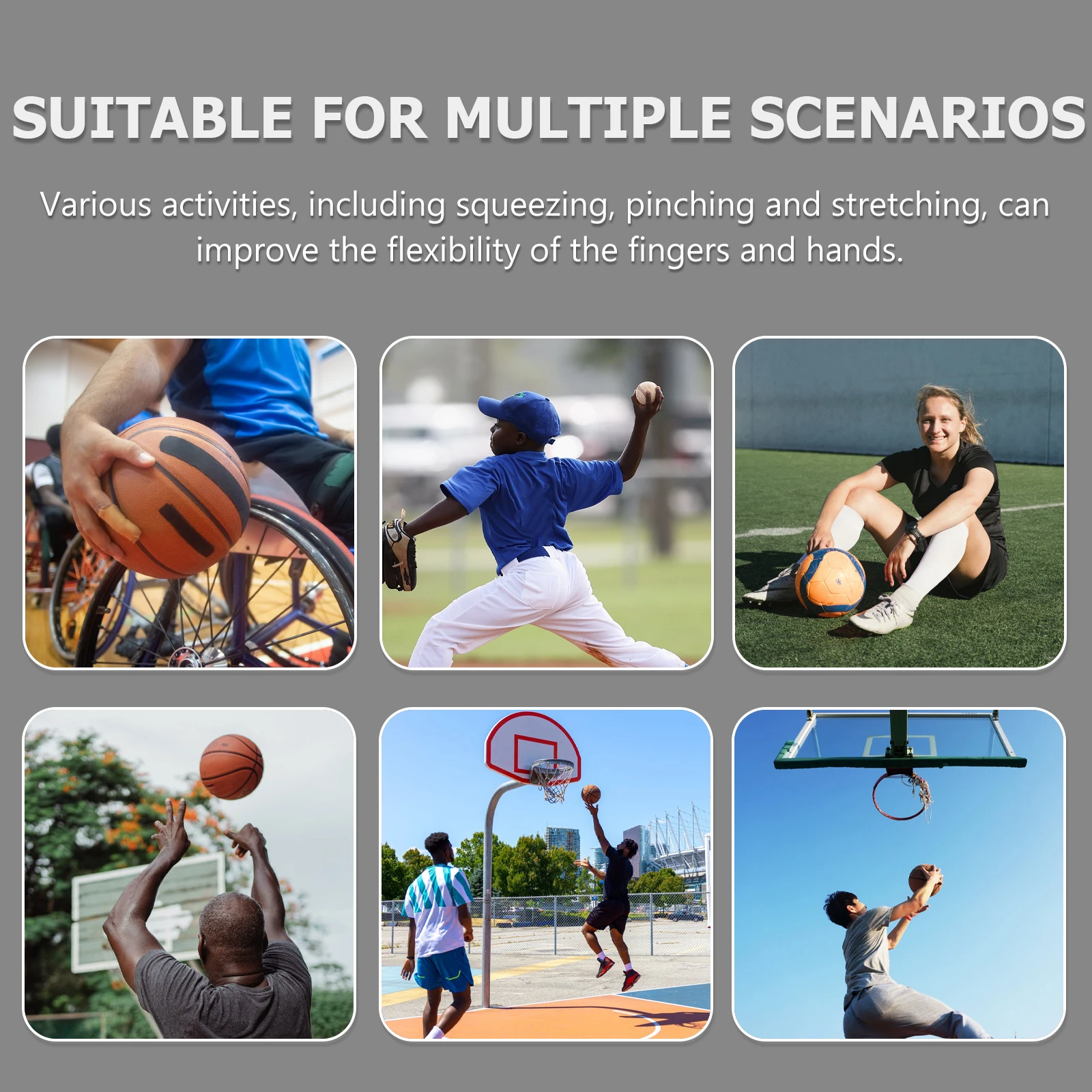 

3pcs Grip Rings Silicone Hand Exercisers Strength Training Finger Massage Ring Muscle Strengthening Circle Hand Rehabilitation