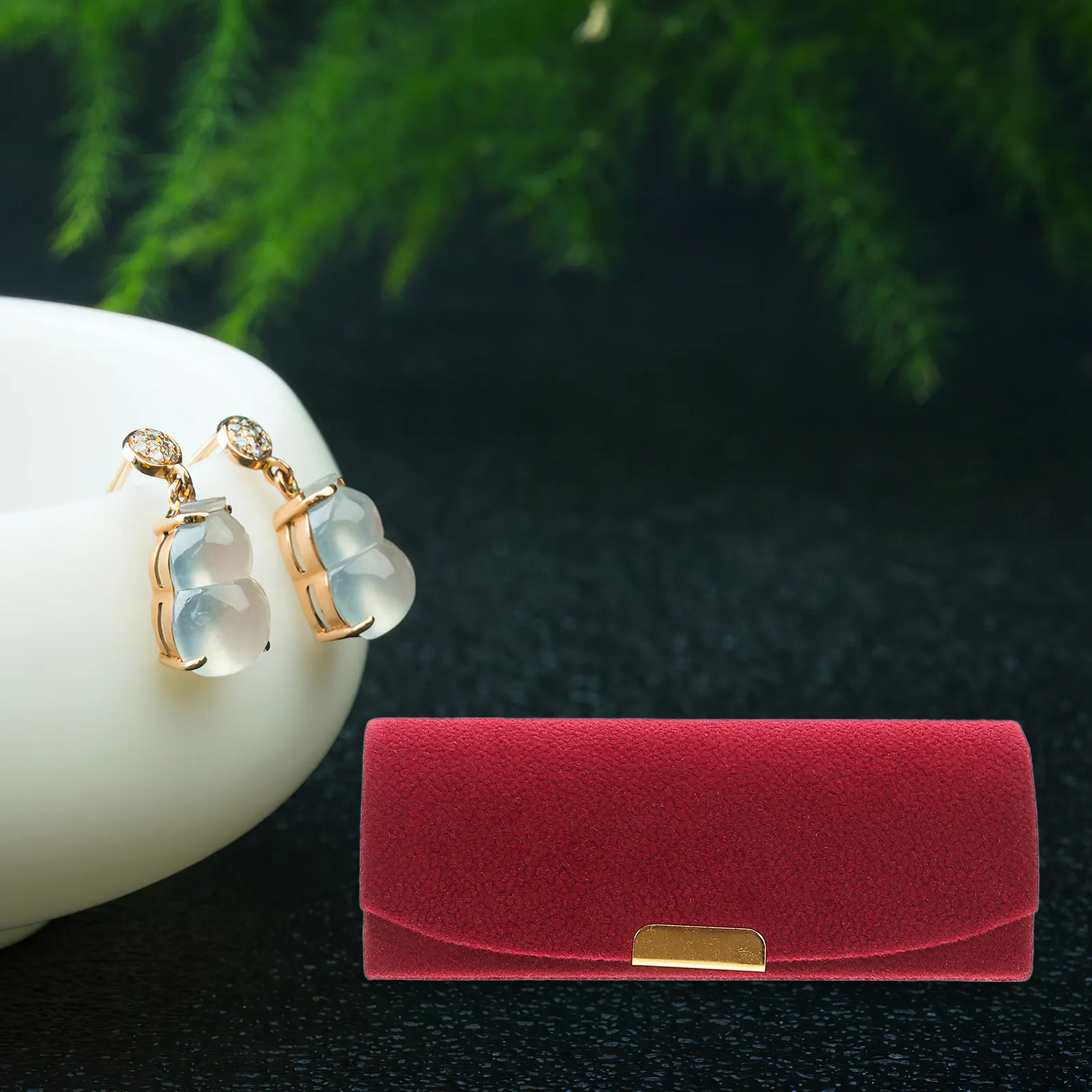 Mini Jewelry Organizer Box Portable Travel Jewelry Case for Earrings Necklaces Rings Storage Box Earring Boxes