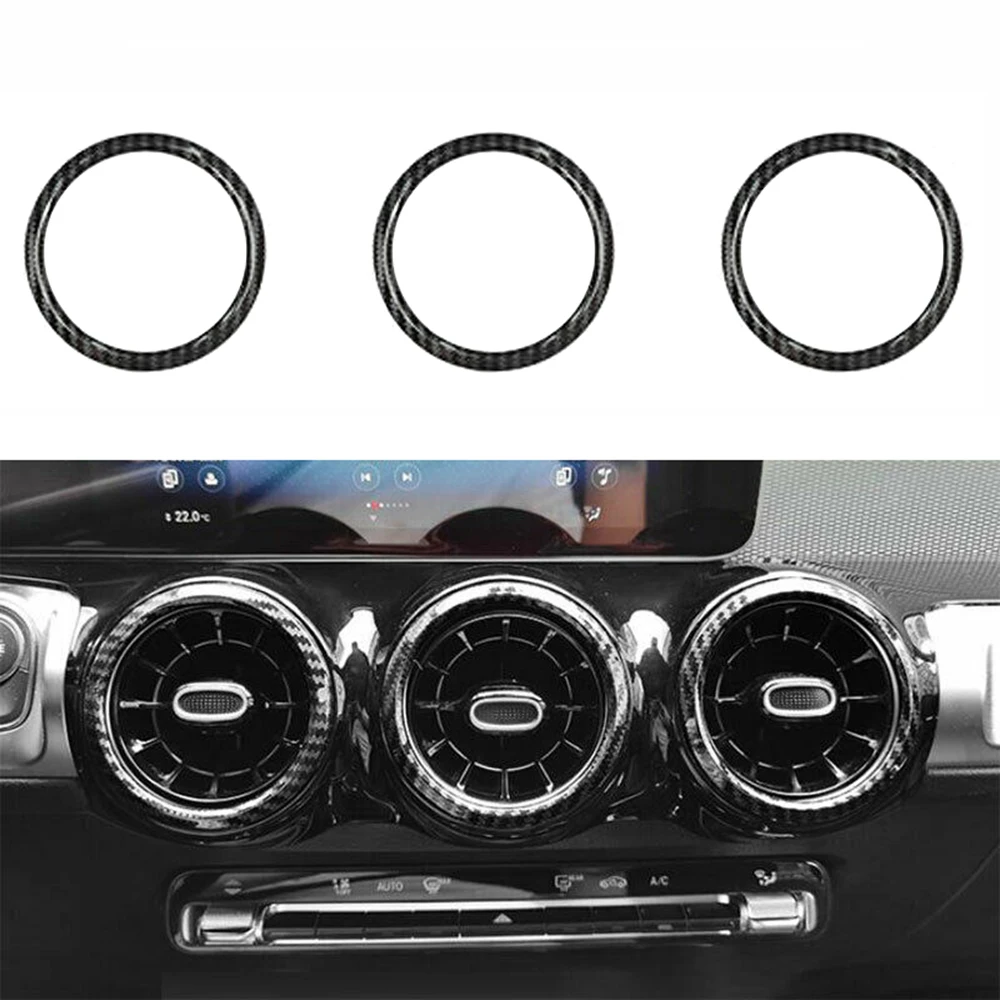 Merkezi konsol hava firar çıkışı Trim A/C hava firar halkası kapak Trim için Mercedes Benz GLB W247 2020 2021 2022 araba Styling etiket