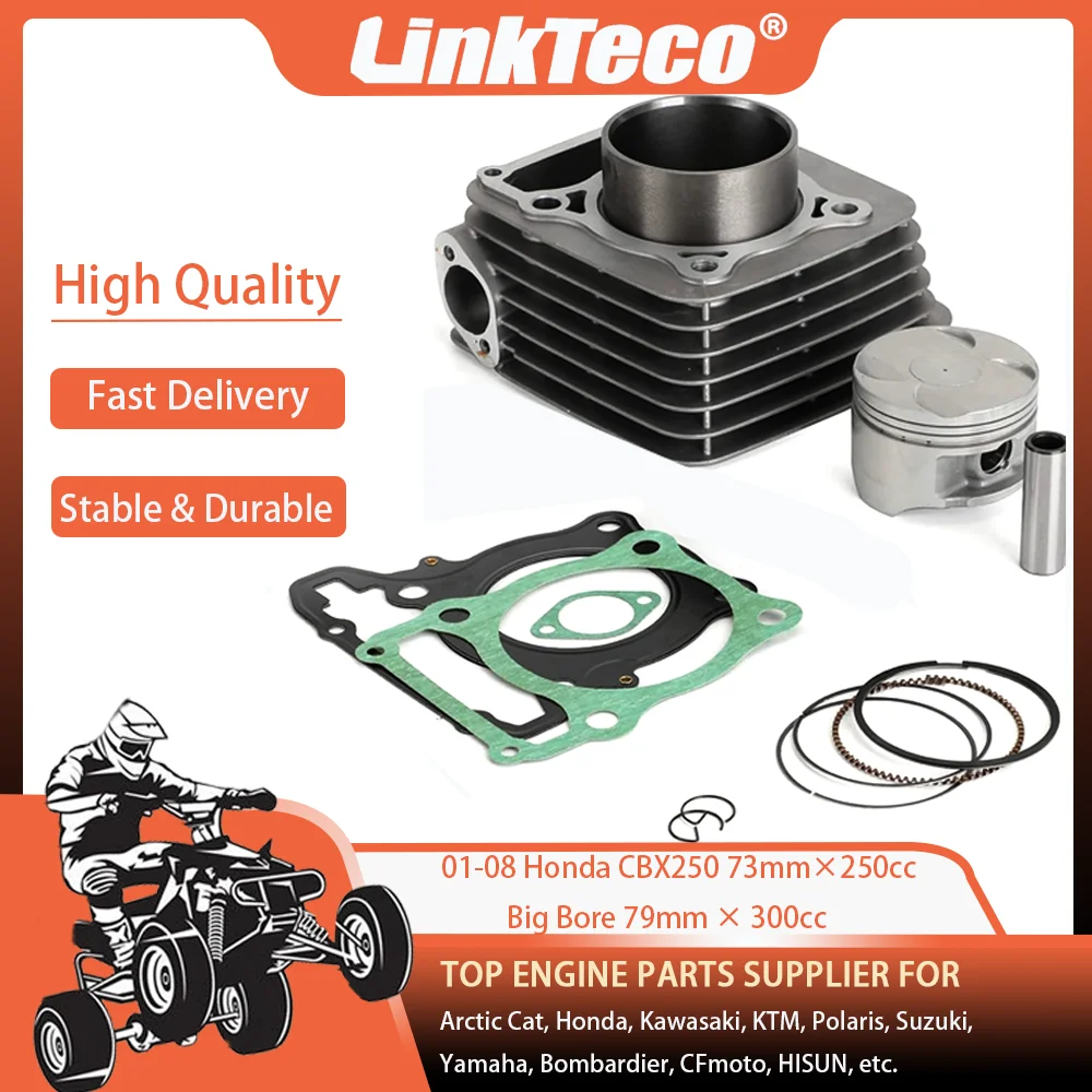 

Hot Selling 01-08 Bore 73mm 250cc 79mm 300cc Cylinder Piston Gasket Kit For Honda CBX Twister 250 Motorcycle 12100-KPF-900 New