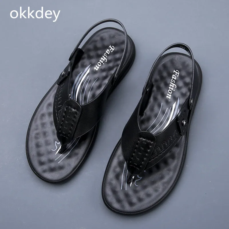 Men's Flip Flops Sandals Casual Breathable Trendy All-match Comfortable Waterproof Sandals Lightweight Shoes Spring Summer Main