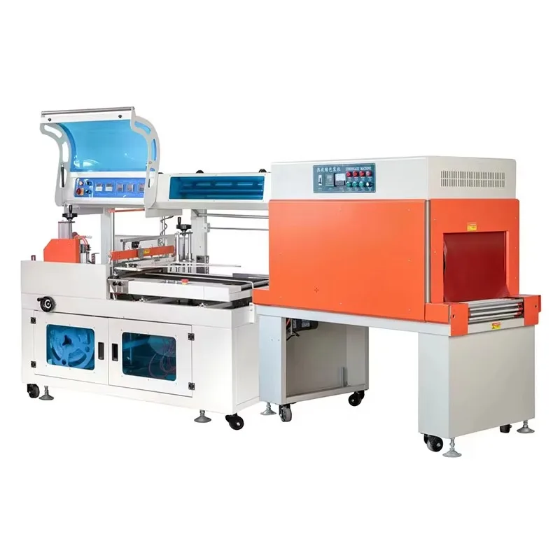 Automatic Heat Shrink Packaging Machine Industrial Shrink Wrap Equipment for Product Packaging Line