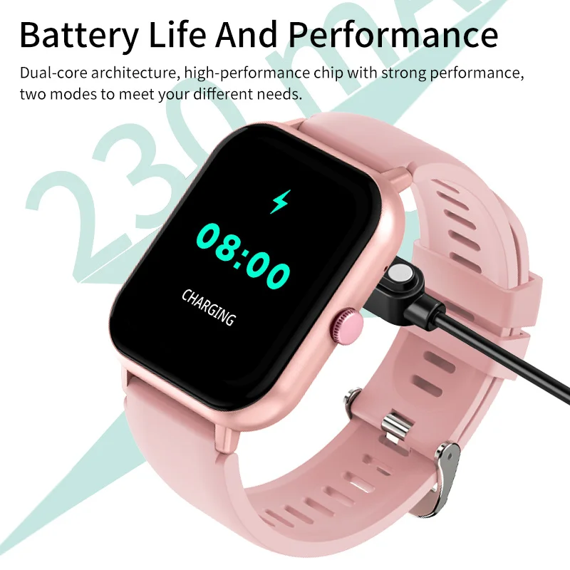 LIGE Smart Watch Women Smartwatch 2024  Bluetooth Answer Call Voice Assistant Whatsapp Reminder IP67 waterproof Men Smart Watch