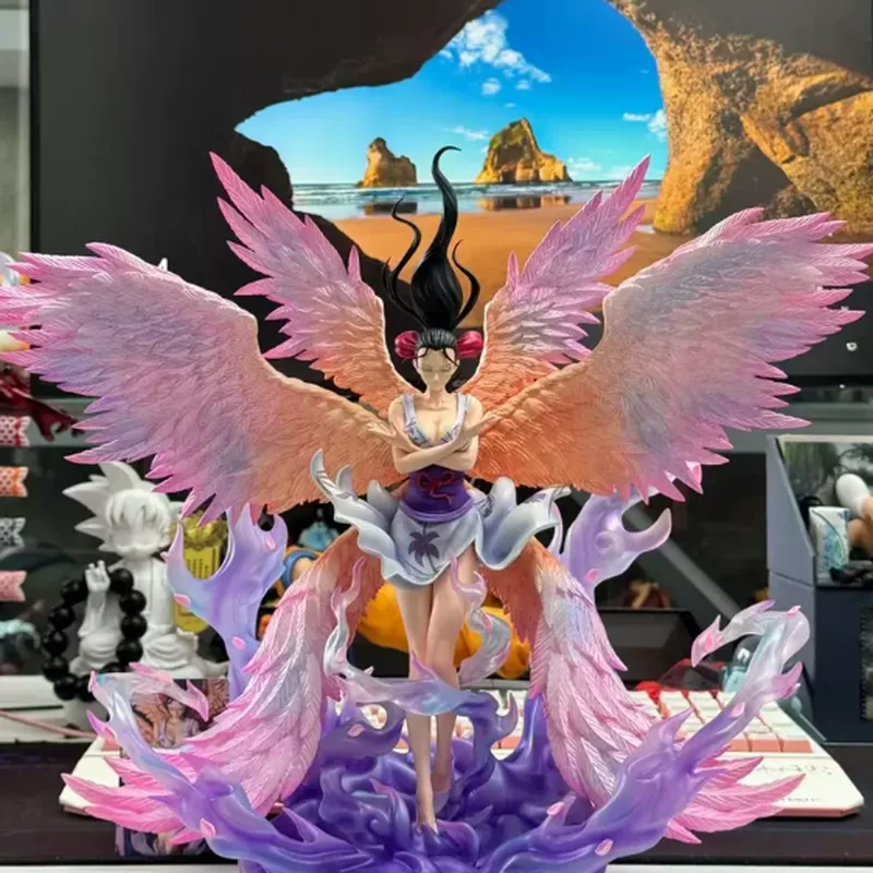 

Anime Figure Piece Tenkui Six-Winged Robin Twin-Headed Angel Arrival Gk Action Figure Desktop Ornament Surprise Gifts For Fans