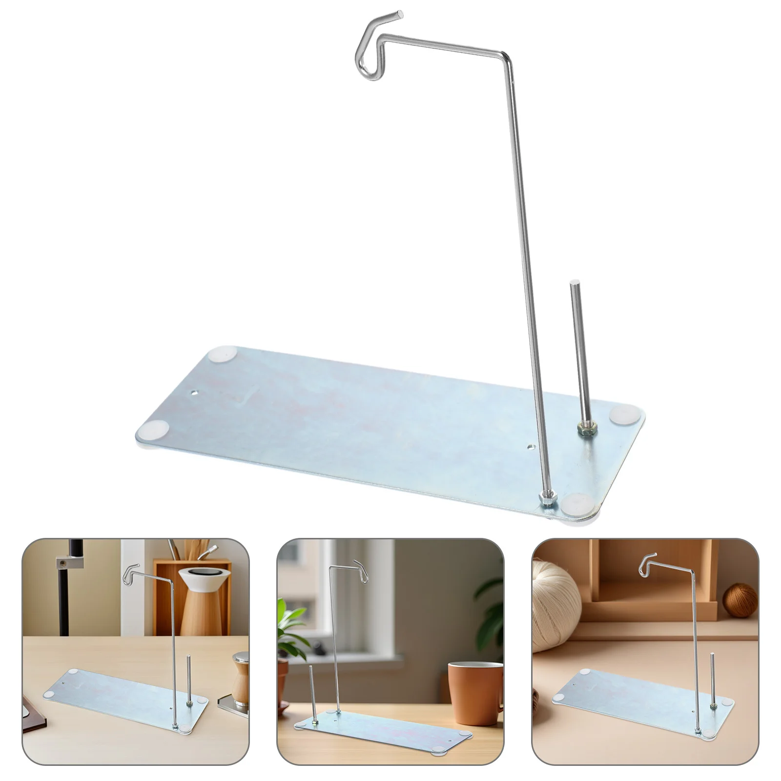 

1Set Automatic Bobbin Winder Base Metal Thread Stand Thread Holder for Sewing Embroidery Machines Spool Organizer Table Use High