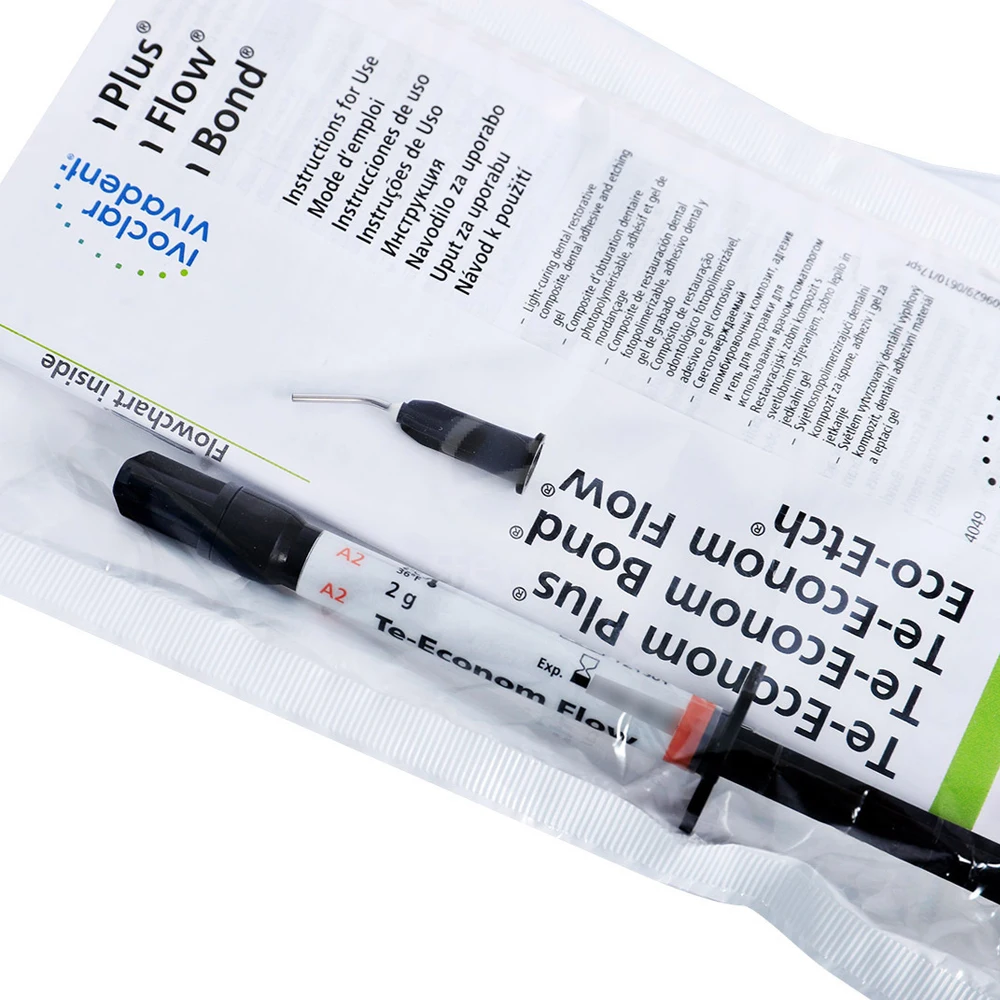 Ivoclar Te Econom Flow Dental Flowable Composite Resin Restorative Material 2g Pack A2 A3 Dentistry Clinic Supplies Materials view 2