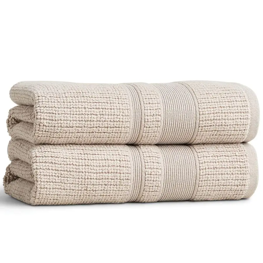 

Набор полотенец для рук Douro, 2 штуки, роскошные хлопковые полотенца, ультрамягкие, впитывающие, быстросохнущие, качественные полотенца для ванной комнаты, произведено в Порту.