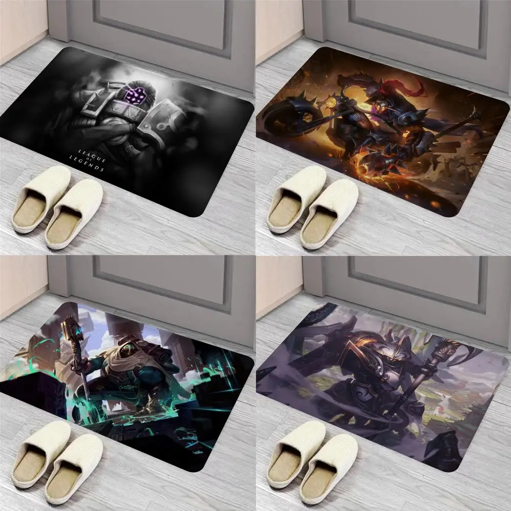 

League of Legends Jax Floor Mat Entrance Door Mat Nordic Style Home Doormat Bathroom-Toilet Mats Bedroom Hotel Decor Mat