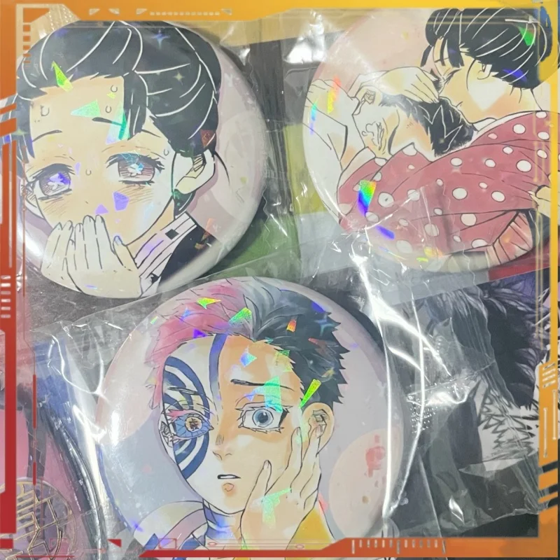 Insignia Demon Slayer Kimetsu No Yaiba de 58mm, broche exquisito periférico de animé Akaza Koyuki, regalos de adorno ACG