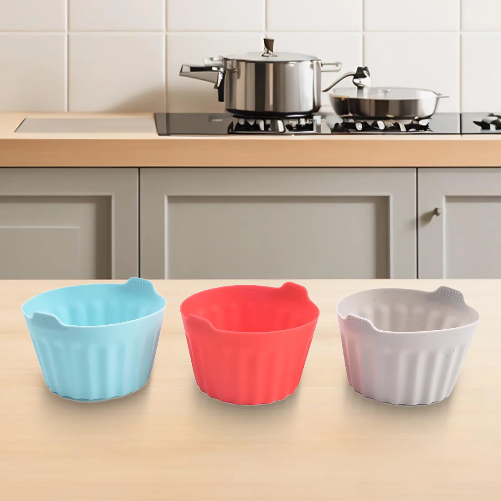 Accesorios de Repostería: Moldes de Silicona de Alta Calidad para Muffins y Repostería, Aptos para Freidoras de Aire