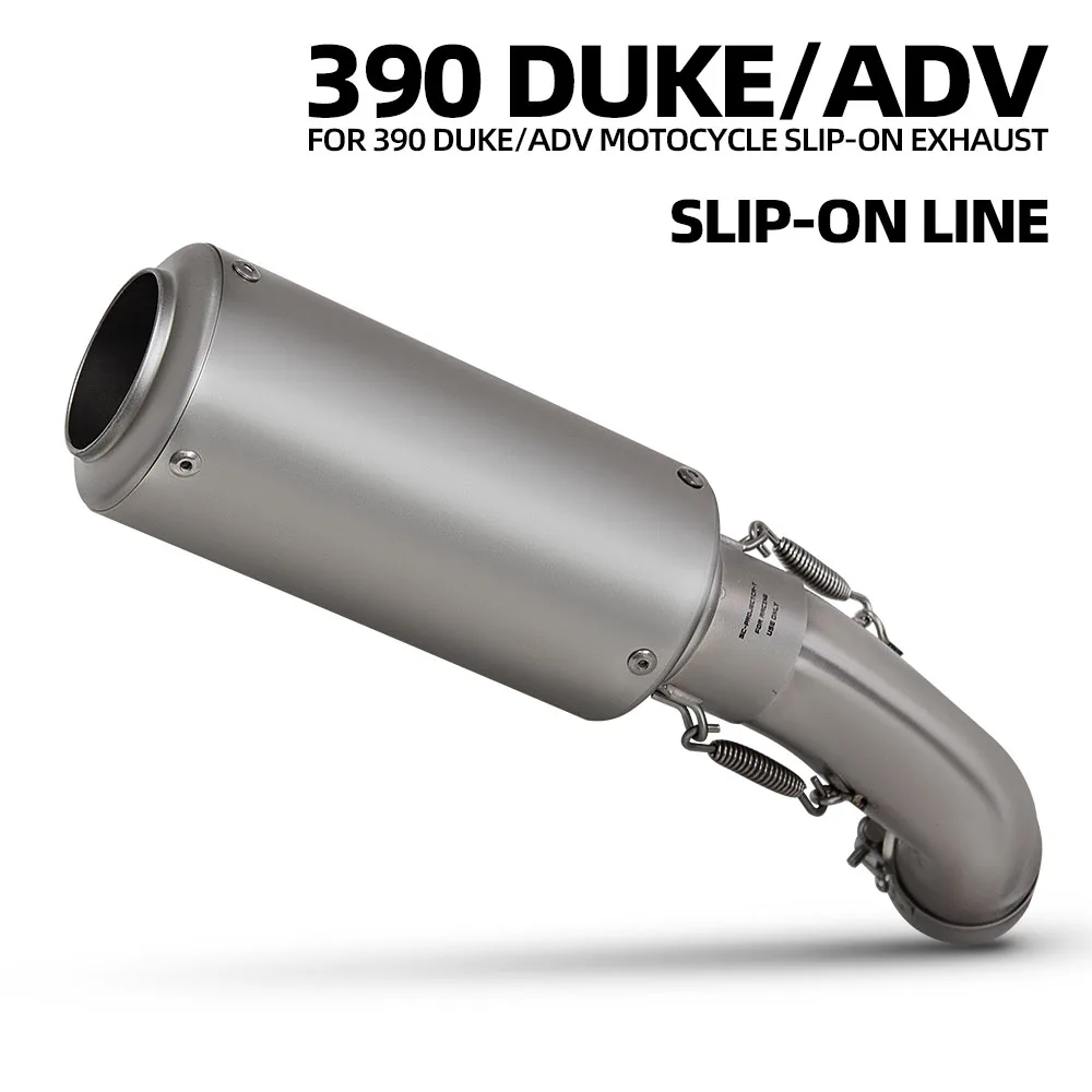 

Motorcycle Exhaust System Slip On Line Middle Tail Link Pipe Adapter Tube Project Muffler For 390ADV 250 ADV