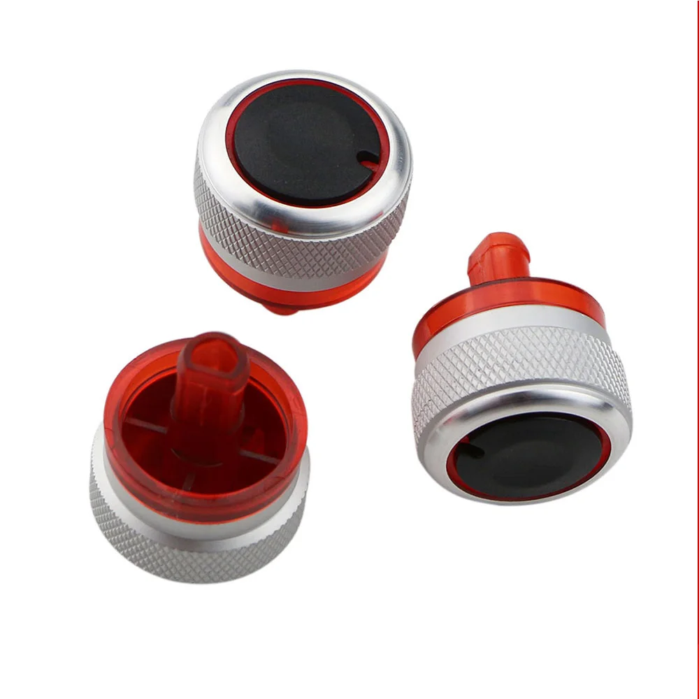 3PCS Car Air Conditioning Heat Control Switch Button Knob for Peugeot 206 207 2006-2011 for Citroen C2 2007-2011 Parts