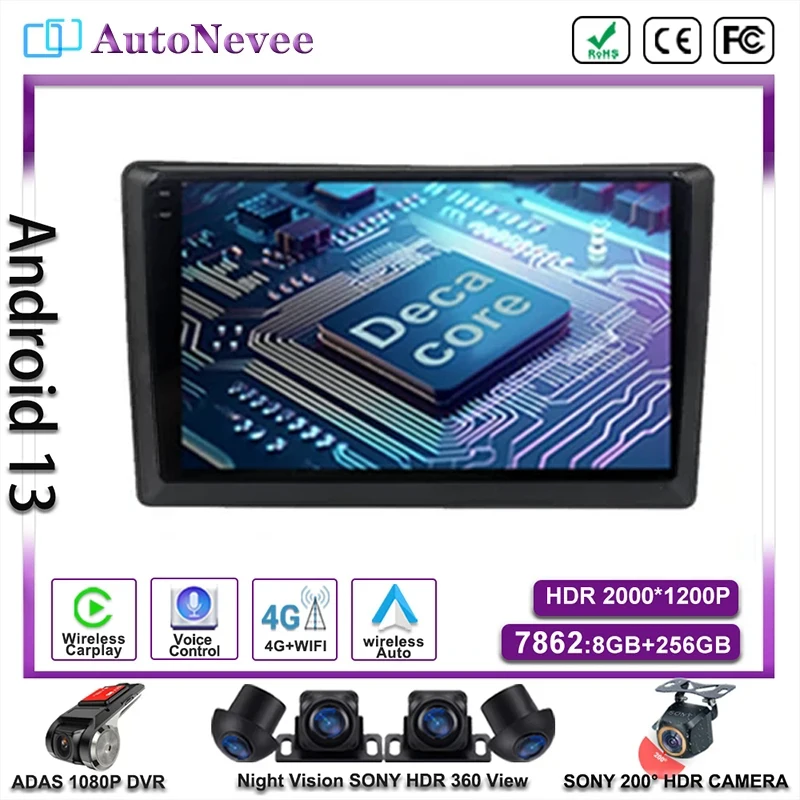 

DVD Android13 For Citroen C5 2008 - 2017 Car Radio Autoradio Multimedia Video Player Navigatie Carplay No 2Din HDR Screen QLED