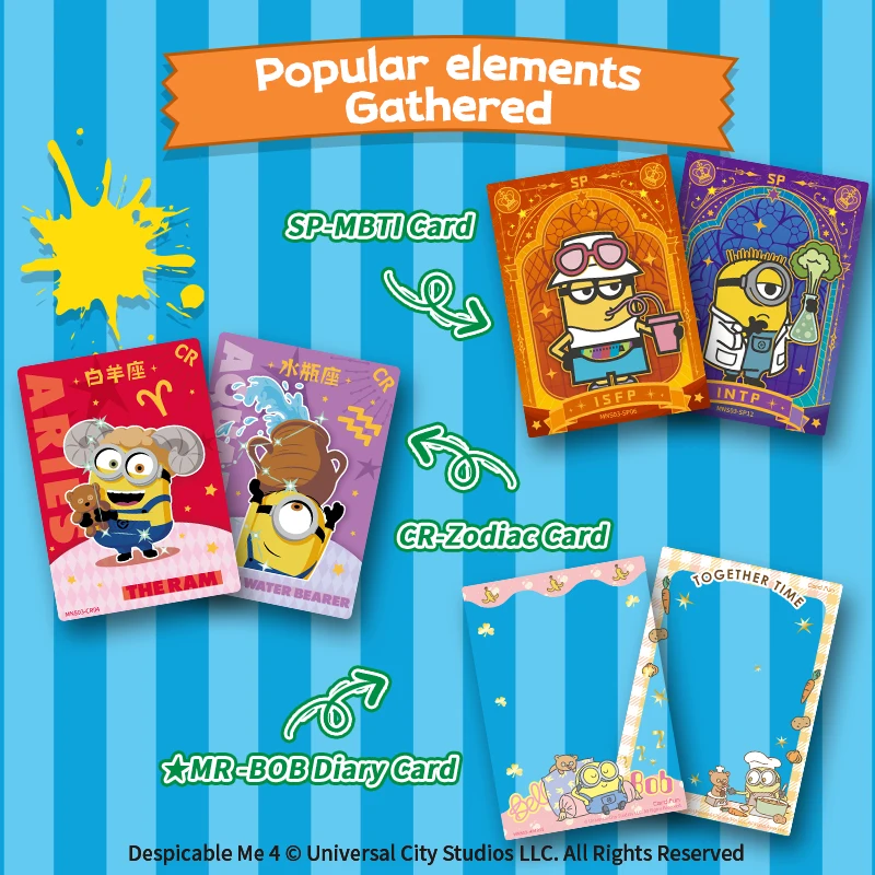 10 Packs CARDFUN Despicable Me 4 Minion Cards Booster Box Official Anime TCG CCG Collectable Playing Trading Card Pack