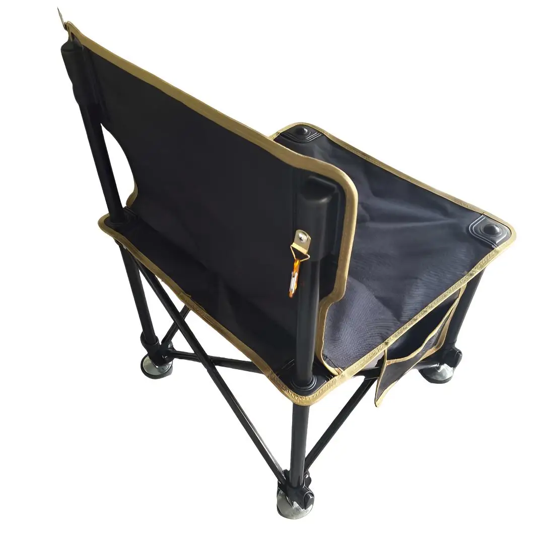 Geländegängiger Klappbarer Angelstuhl, Hochbelastbar bis 150 kg, Tragbarer Campingsitz mit Verstellbaren Beinen, Outdoor-Karpfenangel-Ausrüstung – Detail 5