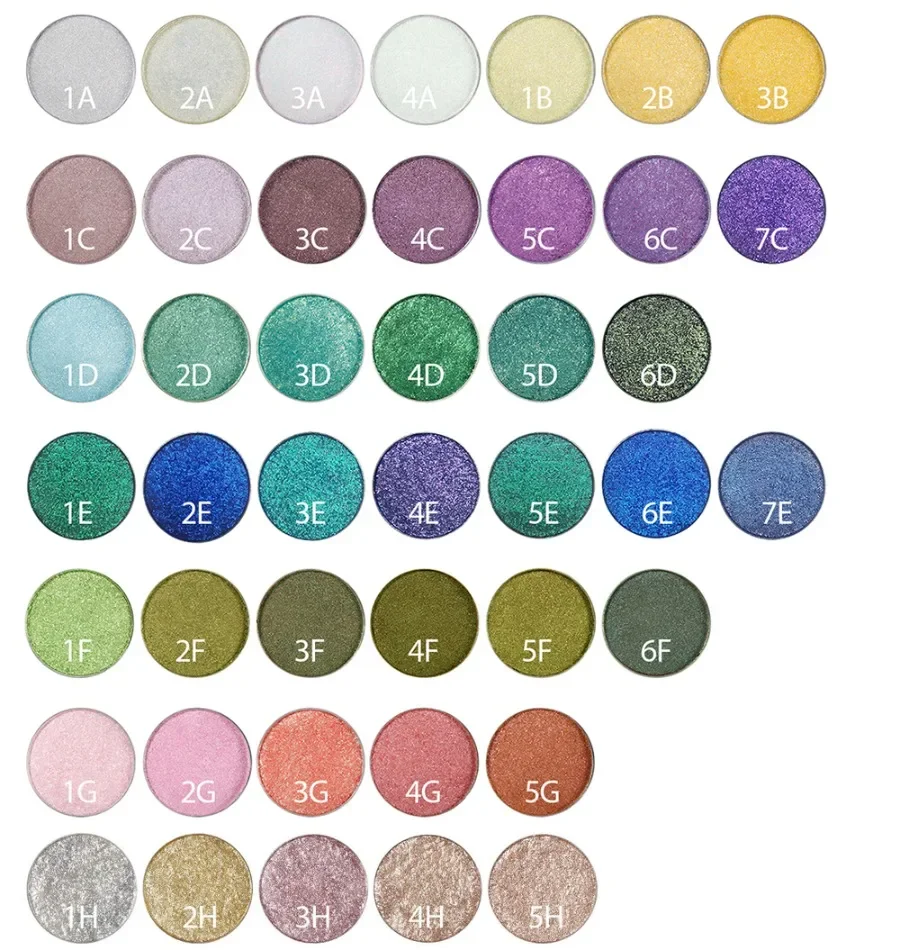 Private Label 43colors Chamelon Eyeshadow Waterproof Long Lasting High Pigment Easy To Apply Glitter Eye Shadow Powder Bulk