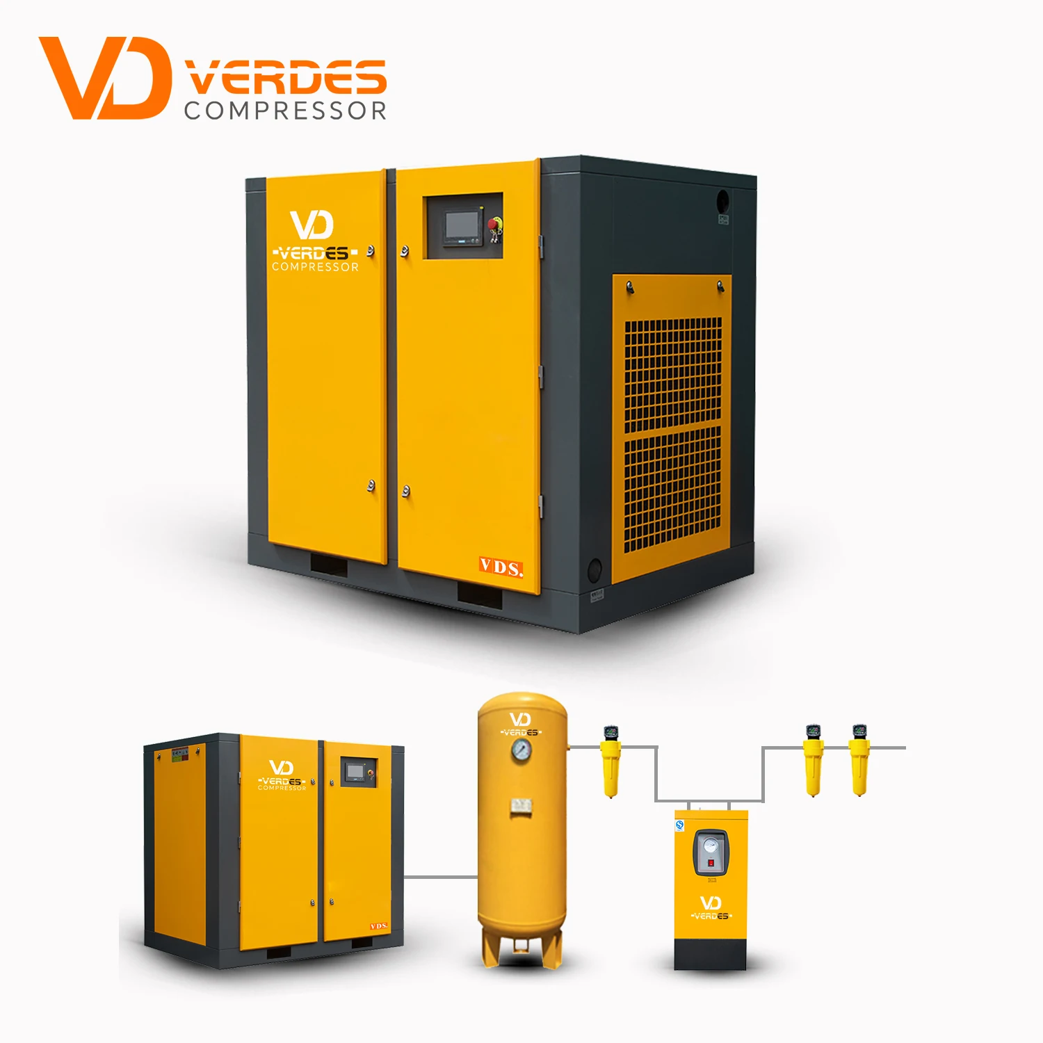 

Compressor System Industrial Rotary Screw 15 bar 16 bar air Compresor High Pressure