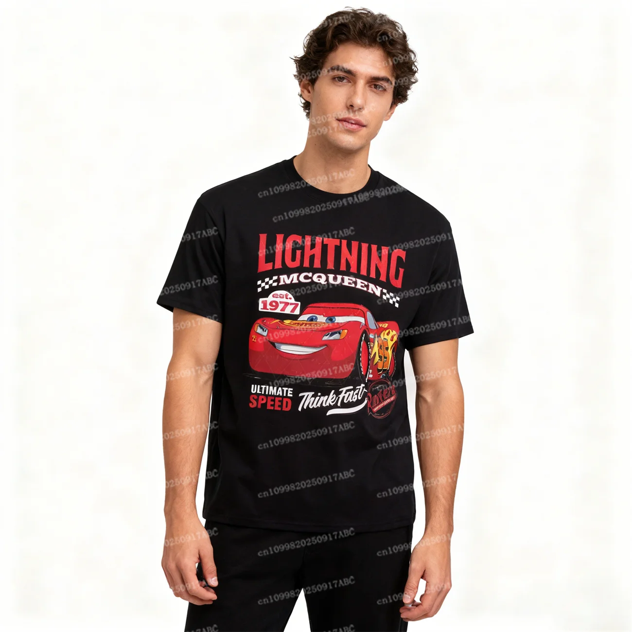 

Summer Men Tshirt Top Lightning Mcqueen and Sally T Shirt Mcqueen Sally T-shirts Y2k Tee Streetwear Women T Shirts Kid Tshirt
