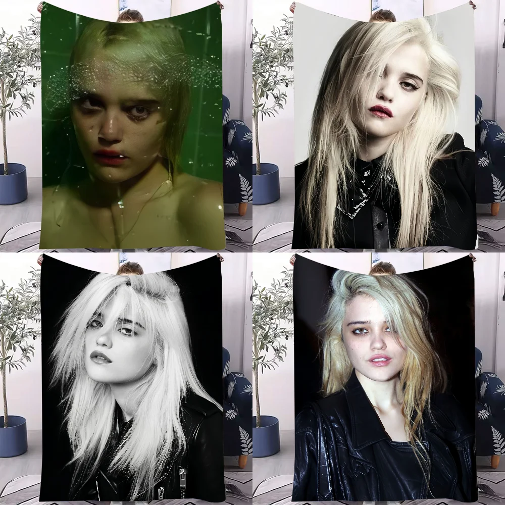 تصميم بطانية Sky Ferreira Night Time My Time خفيف الوزن للنوم والقيلولة وغرفة المعيشة والمكتب والأريكة وجميع المواسم