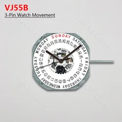 Japanese VJ55 Movement VJ55B Quartz Movement Date 3 Watch Repair Movement Replacement Parts Brand New Genuine