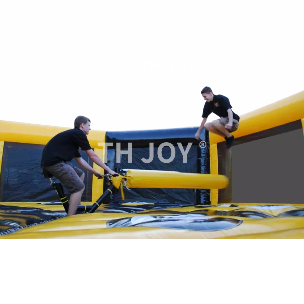 free ship to sea port, Outdoor Exciting Inflatable Meltdown Wipeout Games, commercial inflatable bouncer wipeout sport game