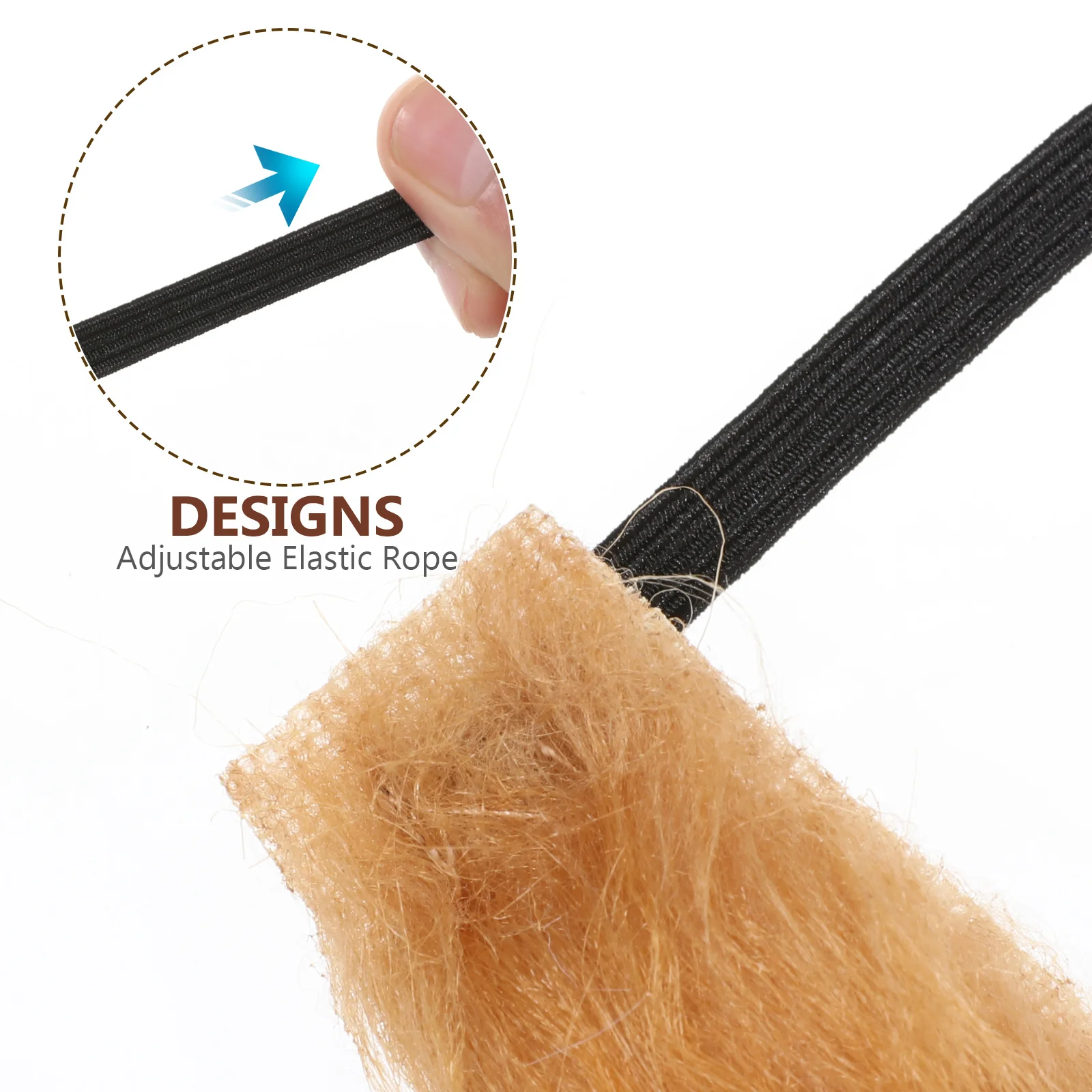 2 pçs máscara de barba falsa laranja longo auto adesivo bigodes para festa de halloween cosplay masquerade decorações fontes de festa