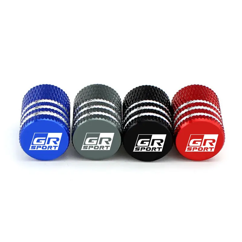 Car Tire Valve Caps Laser Modification Wheel Decorative For Toyota GR Sport Gazoo Racing Yaris 86 Corolla Supra C-HR Accessories