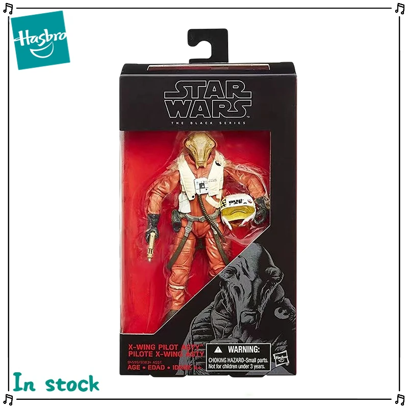 Hasbro-figura Original STAR WARS The Black Series Asti x-wing Pilot, modelo de Anime, juguete de regalo