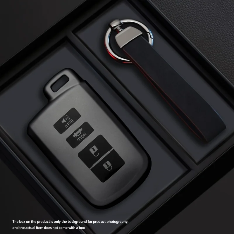 Schwarze Warrior-Style TPU Autoschlüssel-Hülle für Toyota Camry Corolla RAV4 Highlander Avalon 2015 - 2017 für 2 3 4 Tasten – Detail 2