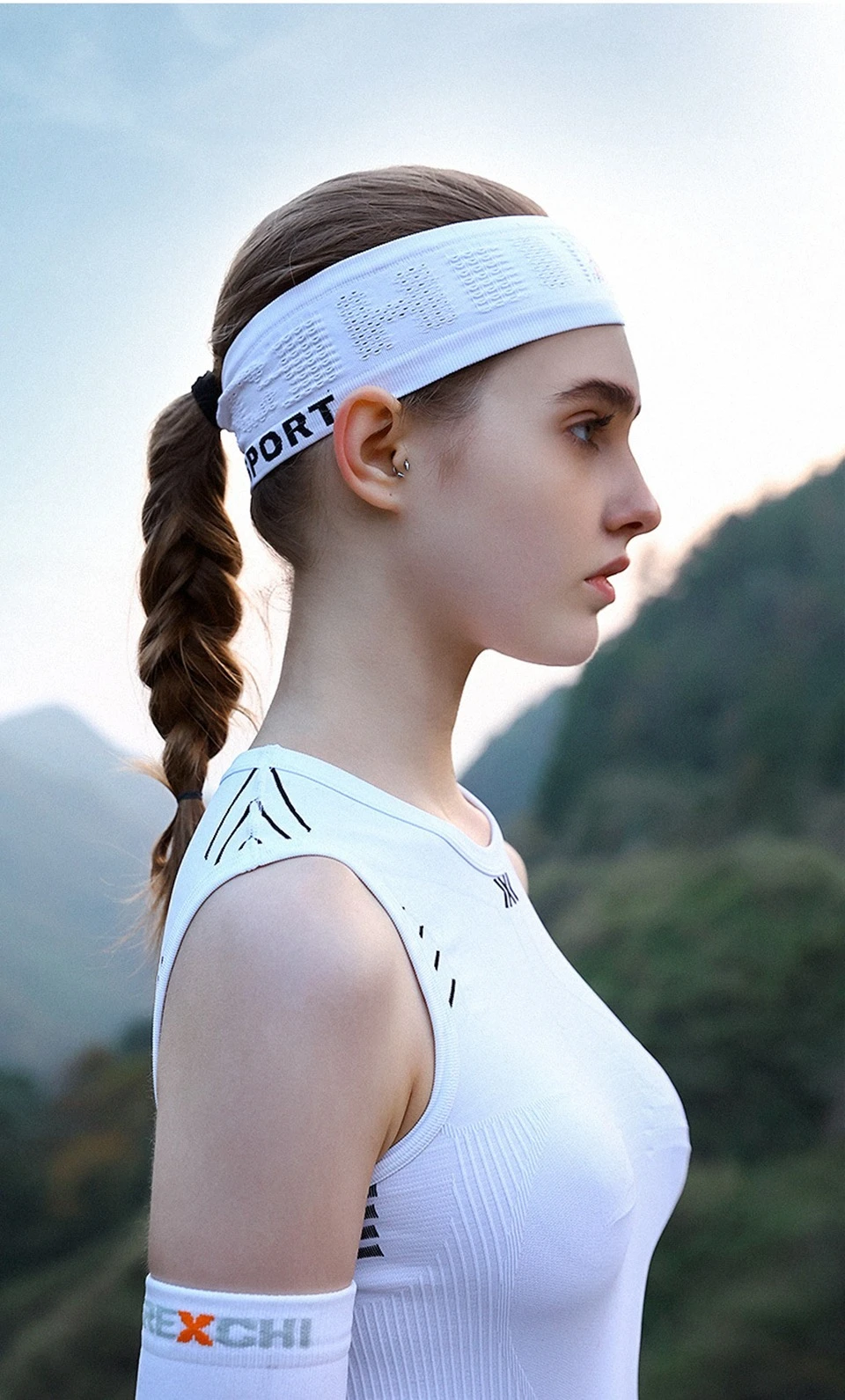 GTUBIKE Kühlendes, dehnbares Visier, Unisex-Schweißband für Damen und Herren, kein Slip-Band, leicht, Leistung, Laufen, Sonnenschutz – Detail 16