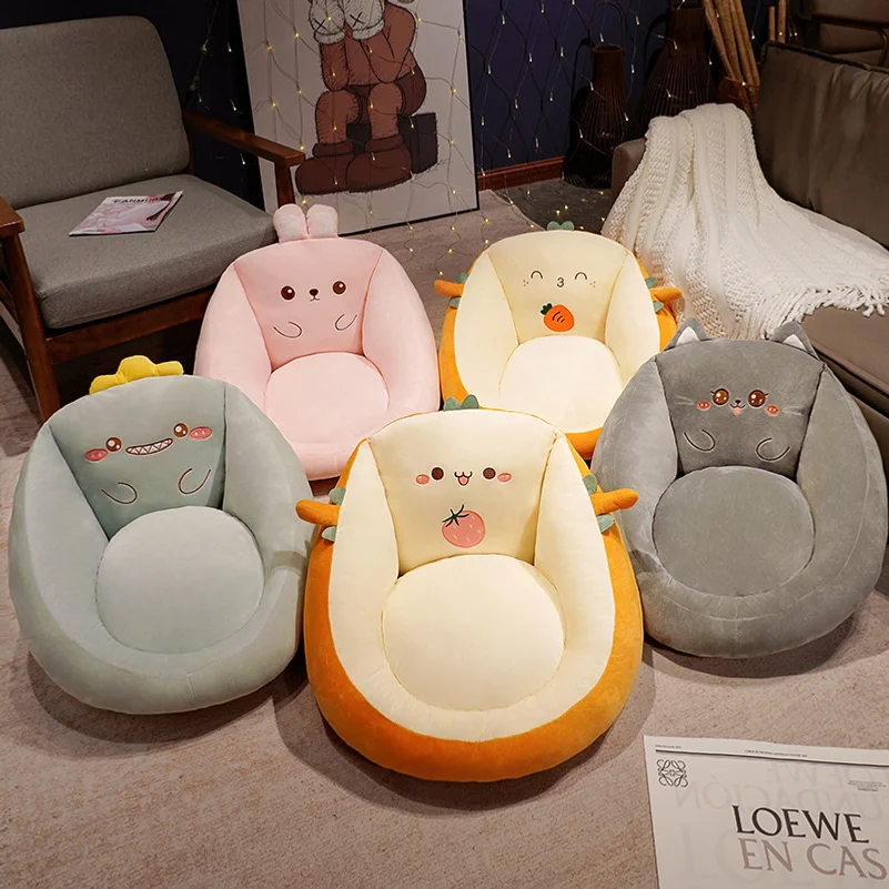 Floor cushion with integrated backrest, tatami-style lazy seat, children's bedroom sofa, bay window thickened soft cushion
