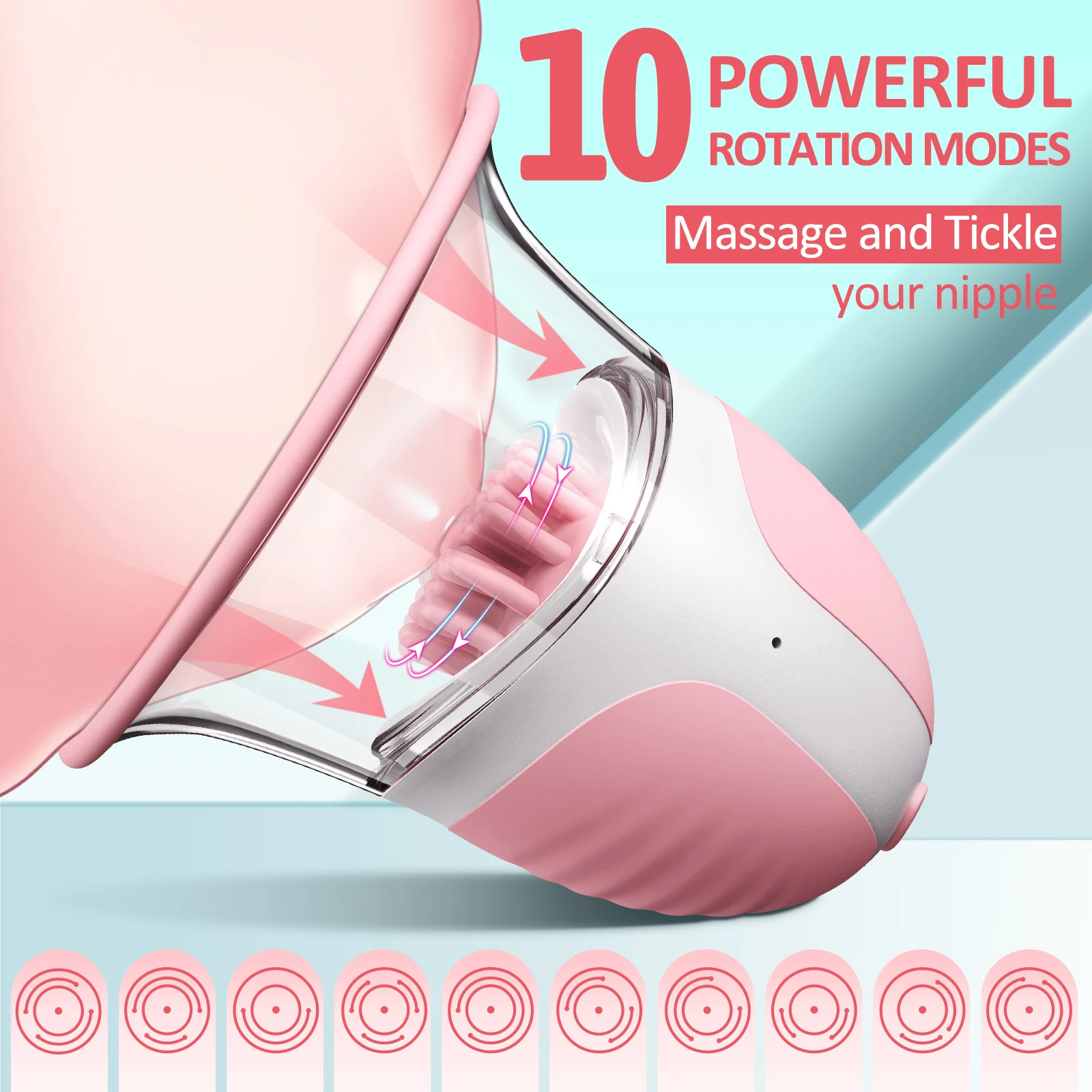Nipple Licking Vibrator Breast Massager Stimulation Soft Tongue Licker Waterproof Adult Sex Toy for Women - Image 2