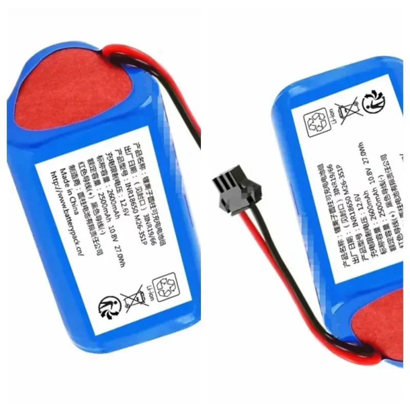 بطارية جديدة 10.8 فولت 2600 مللي أمبير 27.0Wh 3400 مللي أمبير في الساعة لآلة كنس INR18650 M26-3S1P بطارية ليثيوم أيون