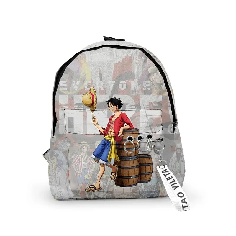 Animation peripheral student school bag One Piece children's school bag Luffy Zoro Chopper accessories fashion student gift