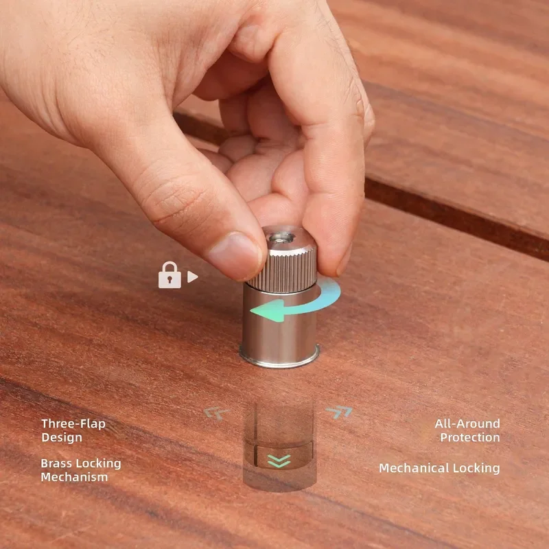 Stainless Steel Woodworking Table Hole Positioning Pin MFT Table Card Expansion Fast Locking Backer Block for Precision