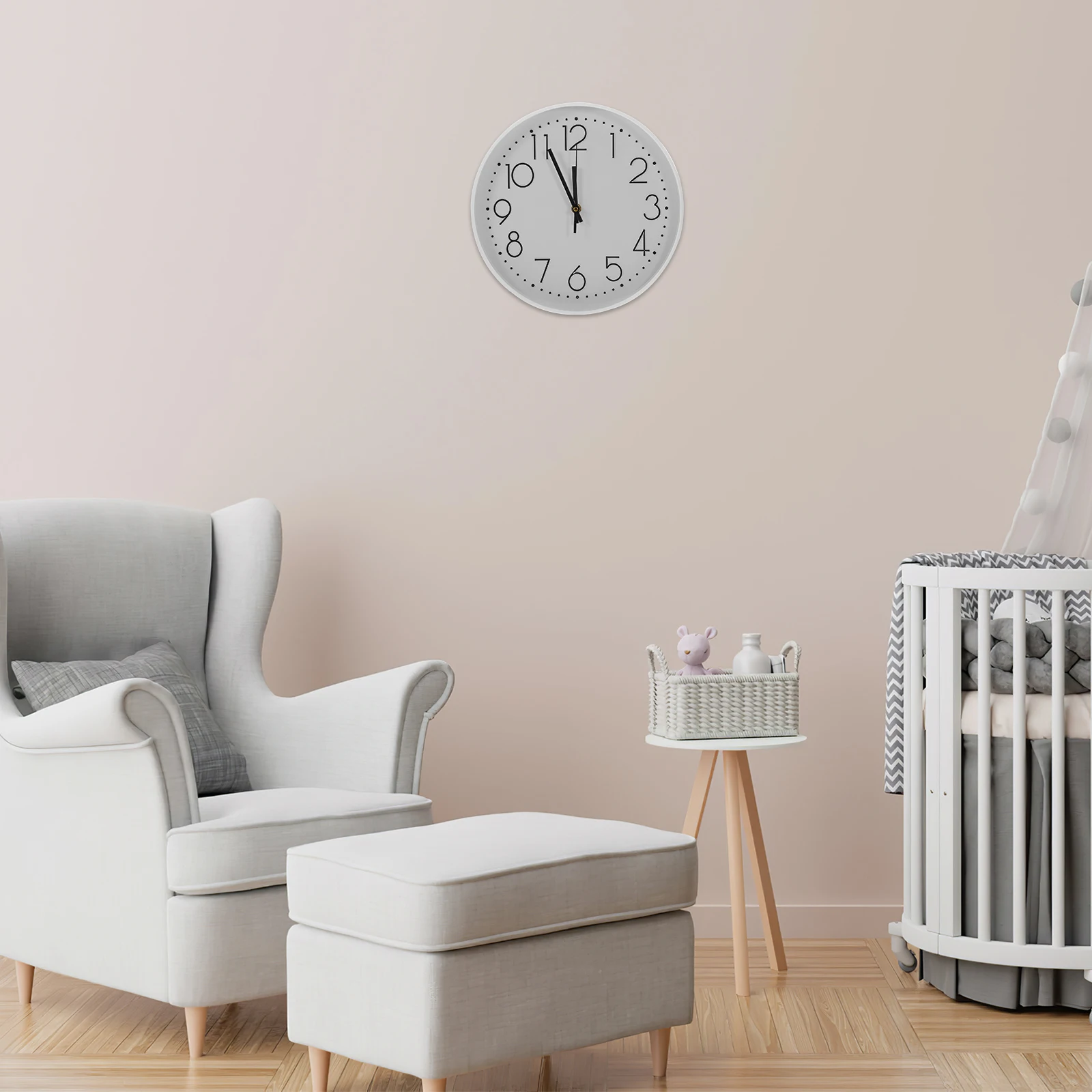 

Wall Clock Silent Bedroom Analog Large Digital Household Decor Modern Style Living Room Home Accessory Wear Resistant Decorative