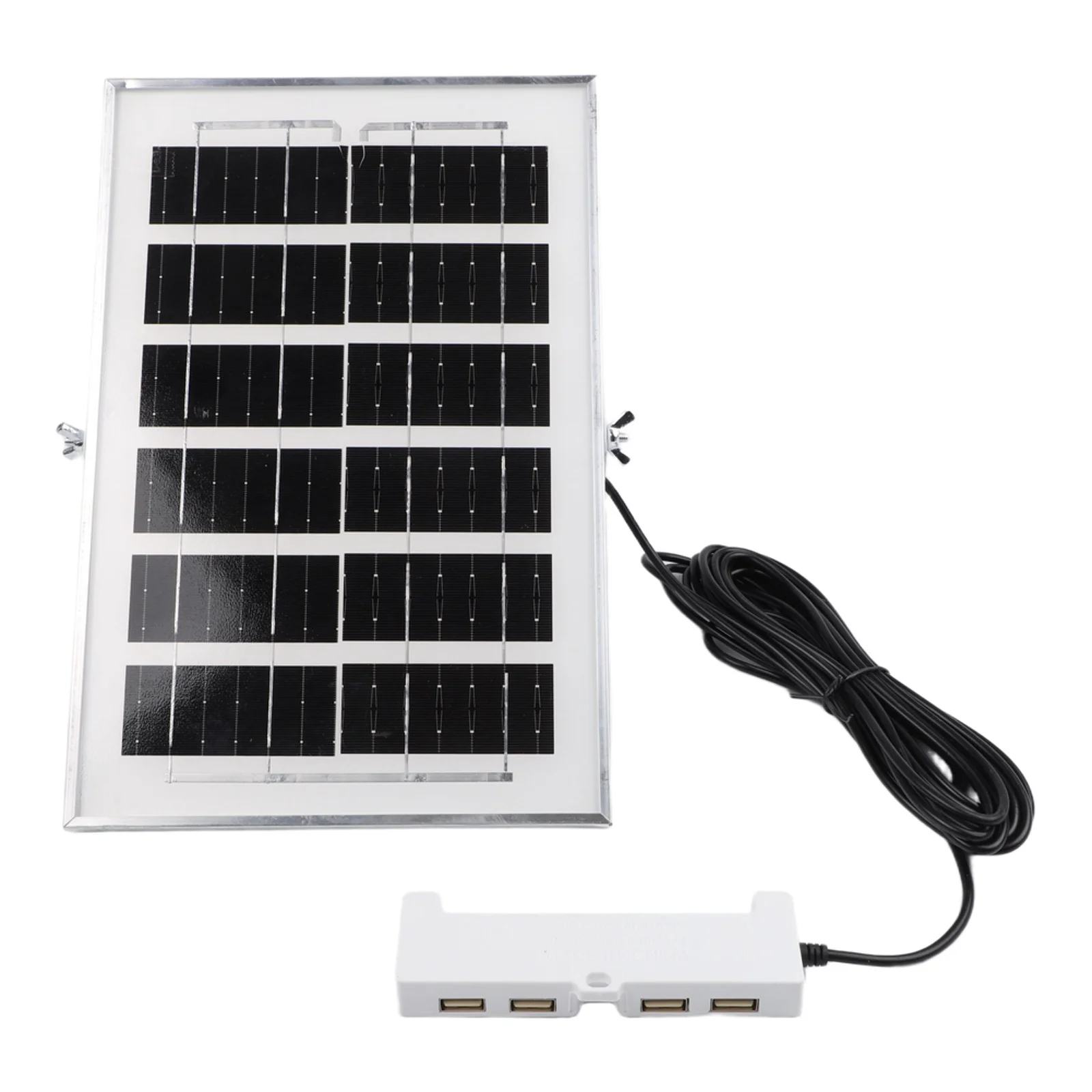 4 USB Ports Solar Battery Charger Camping Outdoor Use Lightweight Design Factor Reliable Supply 4 USB Ports Solar